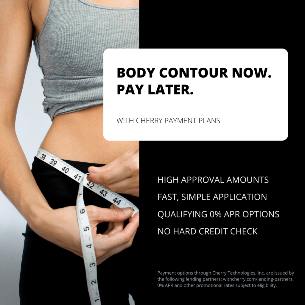 Female image about buying body contouring services now and paying later with financing